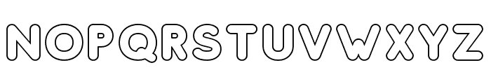Studly-Outline Font LOWERCASE