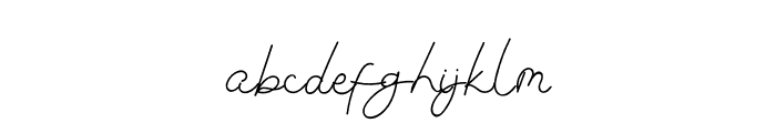 Study Calligraphy Font LOWERCASE