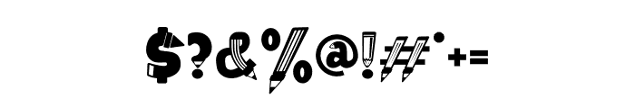 Study Symbol Pencil Font OTHER CHARS