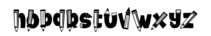 Study Symbol Pencil Font LOWERCASE