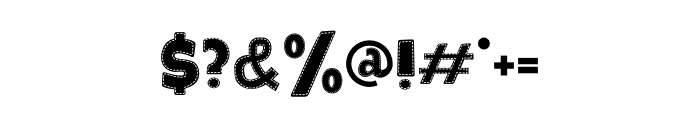 Study Symbol Stitch Font OTHER CHARS