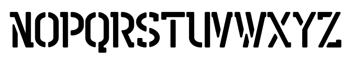 Stuntman Stencil Font UPPERCASE