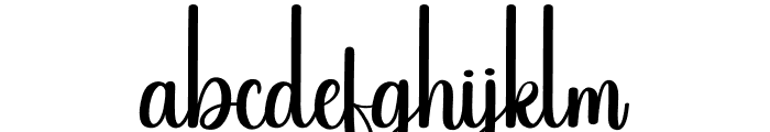 Style Calligraphy Font LOWERCASE