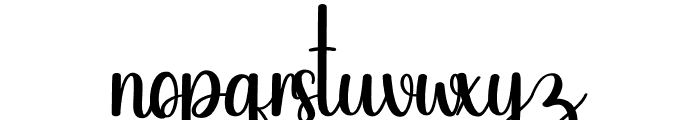 Style Calligraphy Font LOWERCASE