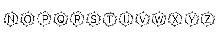 Stylish Monogram Font UPPERCASE