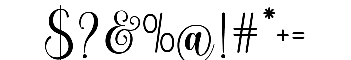 Stylish Script Regular Font OTHER CHARS