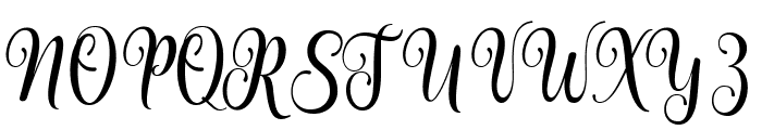 Stylish Script Regular Font UPPERCASE