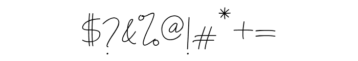 Stylish Script Font OTHER CHARS