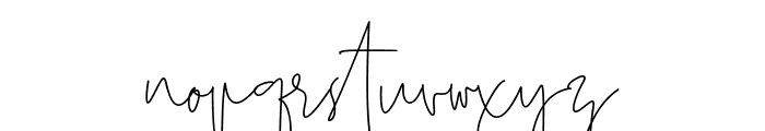 Stylish Script Font LOWERCASE
