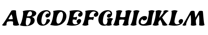 Stylistic Vibe Italic Font UPPERCASE