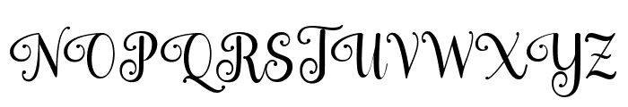 Stylisty Script Regular Font UPPERCASE