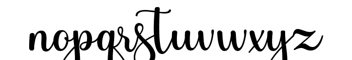 Stylisty Script Regular Font LOWERCASE