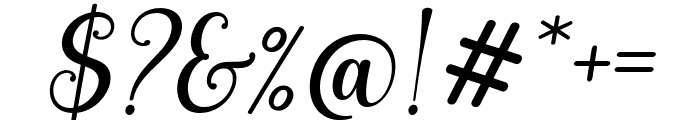 StylistyScript-Italic Font OTHER CHARS