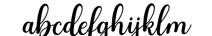 StylistyScript-Italic Font LOWERCASE