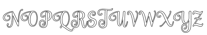 StylistyScript-Outline Font UPPERCASE