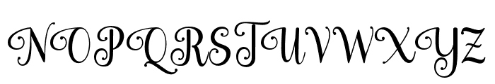 StylistyScript-Regular Font UPPERCASE