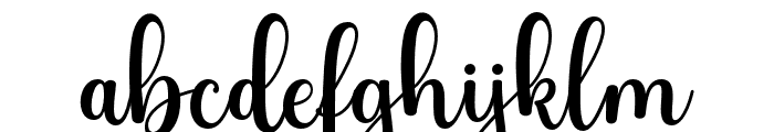 StylistyScript-Regular Font LOWERCASE