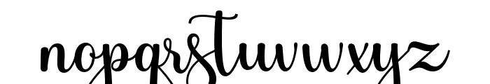 StylistyScript-Regular Font LOWERCASE