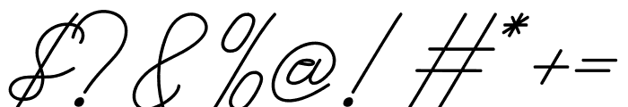 Subtle Handwritten Font OTHER CHARS
