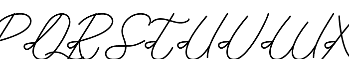 Subtle Handwritten Font UPPERCASE