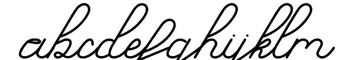 Subtle Handwritten Font LOWERCASE