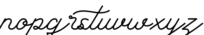 Subtle Handwritten Font LOWERCASE