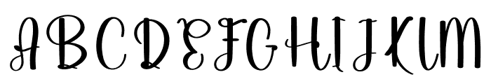 Subtle Signature Font UPPERCASE