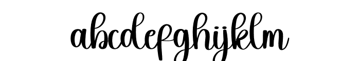 Subtle Signature Font LOWERCASE