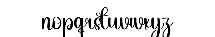 Subtle Signature Font LOWERCASE