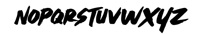 Subway Scrib Brush Font LOWERCASE