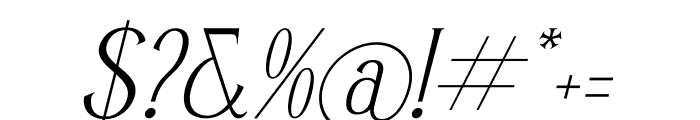 Sufinter Italic Font OTHER CHARS