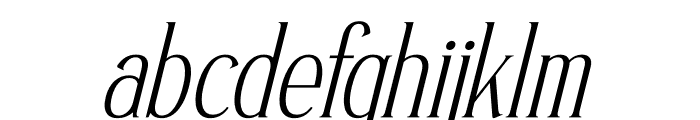 Sufinter Italic Font LOWERCASE