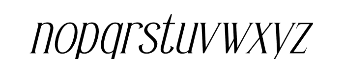 Sufinter Italic Font LOWERCASE