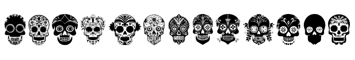 Sugar Skull Regular Font UPPERCASE