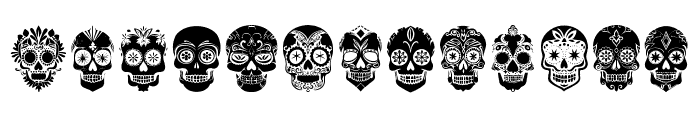 Sugar Skull Regular Font UPPERCASE