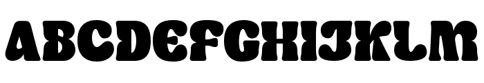 SugarPeachy-Black Font UPPERCASE