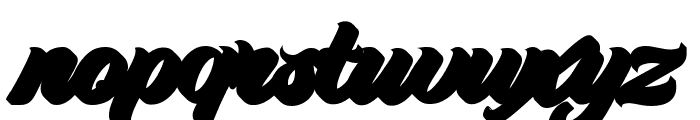 Suitnice retro  extrude Font LOWERCASE