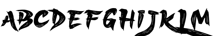 Sukajan Brush Regular Font UPPERCASE