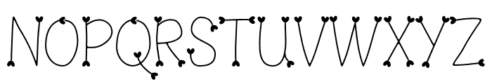 Suki Suki First Love Font UPPERCASE