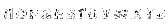 Summer Beach Font 2 Regular Font UPPERCASE