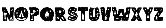 Summer Camp Rough Regular Font UPPERCASE