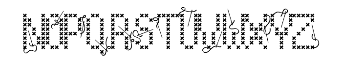 Summer CrossStitchCF Font UPPERCASE