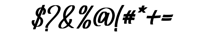 Summer Filling Italic Font OTHER CHARS