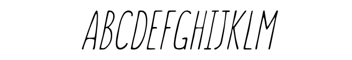 Summer Font Light Italic Font UPPERCASE
