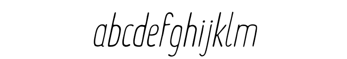 Summer Font Light Italic Font LOWERCASE