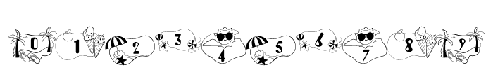 Summer Frame Font OTHER CHARS