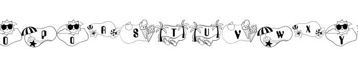 Summer Frame Font UPPERCASE