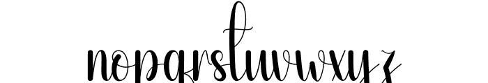 Summer Handwriting Font LOWERCASE