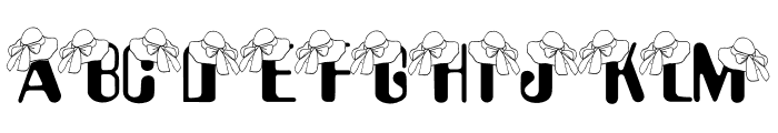 Summer  Hat Font UPPERCASE