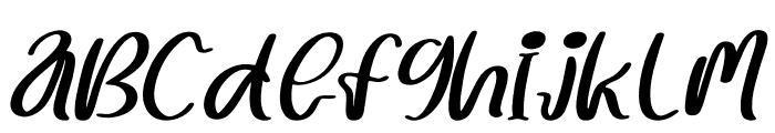 Summer Lovely Italic Font LOWERCASE